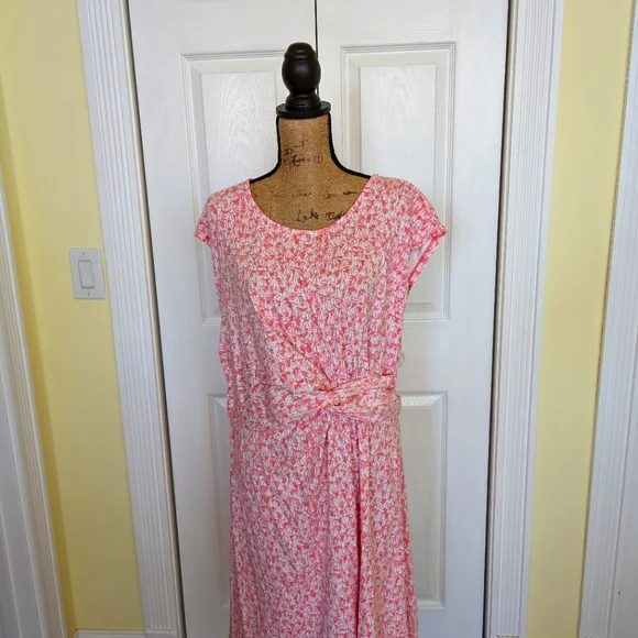 Lands' End | Dresses | Lands End Pink Sailboat Dress | Poshmark
